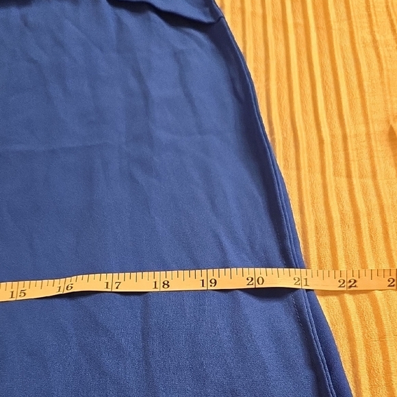 Black Level Chico's Blue and White Floral Midi Dress - Picture 14 of 14